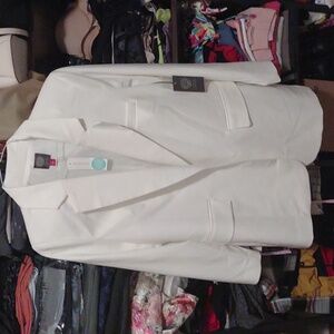 NWT Vince Camuto | Holleigh Flutter Sleeve Notch Collar Poly Base Blazer